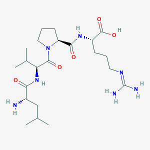 molecular formula C22H41N7O5 B12066536 L-Leucyl-L-valyl-L-prolyl-L-arginine 