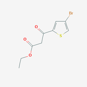 molecular formula C9H9BrO3S B12066560 Ethyl 3-(4-bromothiophen-2-yl)-3-oxopropanoate 