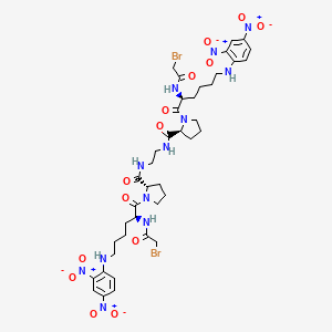 molecular formula C40H52Br2N12O14 B1206662 Dibadl CAS No. 61556-53-4