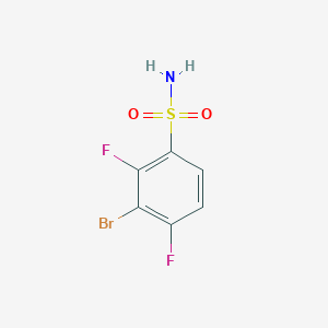 molecular formula C6H4BrF2NO2S B12066665 3-Bromo-2,4-difluorobenzene-1-sulfonamide 