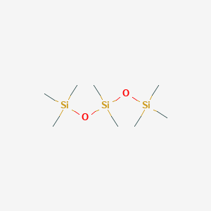 molecular formula (CH3)3-Si-[O-Si(CH3)2]n-O-Si(CH3)3 B120667 Poly(dimethylsiloxane) CAS No. 107-51-7