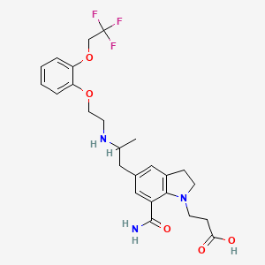molecular formula C25H30F3N3O5 B12066773 Silodosin Metabolite 