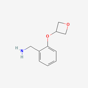 molecular formula C10H13NO2 B12066777 (2-(Oxetan-3-yloxy)phenyl)methanamine 