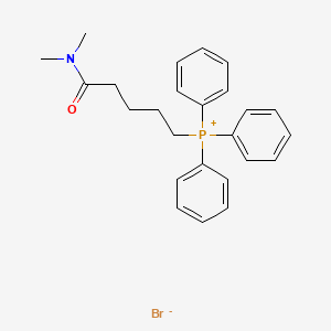 molecular formula C25H29BrNOP B12066837 Phosphonium, [5-(dimethylamino)-5-oxopentyl]triphenyl-, bromide CAS No. 91856-55-2