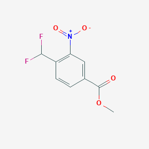 molecular formula C9H7F2NO4 B12066921 Methyl 4-(difluoromethyl)-3-nitrobenzoate 