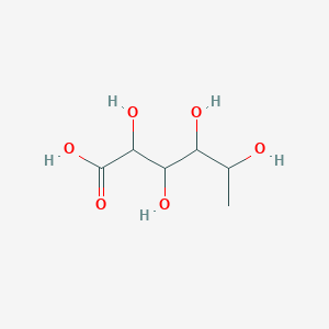molecular formula C6H12O6 B1206694 2,3,4,5-Tetrahydroxyhexanoic acid 