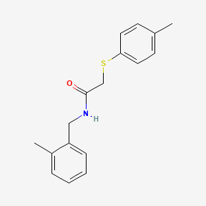 N-[(2-methylphenyl)methyl]-2-[(4-methylphenyl)thio]acetamide