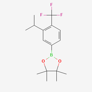 molecular formula C16H22BF3O2 B12066956 2-(3-Isopropyl-4-trifluoromethylphenyl)-4,4,5,5-tetramethyl-[1,3,2]dioxaborolane 