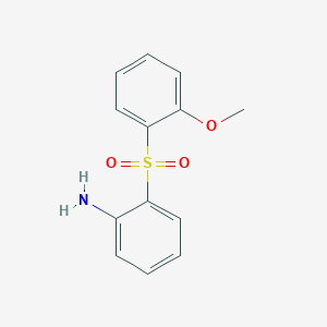 molecular formula C13H13NO3S B12067062 2-(2-Methoxybenzene-1-sulfonyl)aniline CAS No. 61174-30-9
