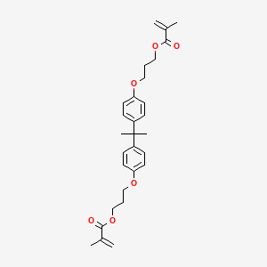 molecular formula C29H36O6 B1206712 (1-Methylethylidene)bis(4,1-phenyleneoxy-3,1-propanediyl) bismethacrylate CAS No. 27689-12-9