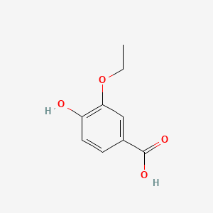 molecular formula C9H10O4 B1206713 3-乙氧基-4-羟基苯甲酸 CAS No. 5438-38-0