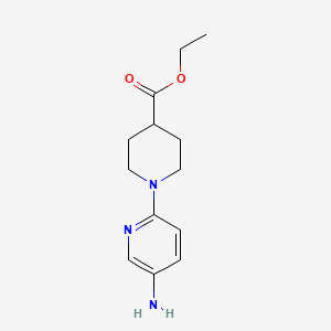 molecular formula C13H19N3O2 B12067162 Ethyl 1-(5-aminopyridin-2-yl)piperidine-4-carboxylate 