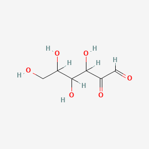 molecular formula C6H10O6 B1206717 3,4,5,6-Tetrahydroxy-2-oxohexanal CAS No. 54142-77-7