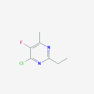 molecular formula C7H8ClFN2 B12067224 4-Chloro-2-ethyl-5-fluoro-6-methylpyrimidine CAS No. 1488852-88-5
