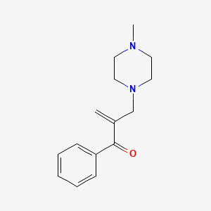 molecular formula C15H20N2O B1206724 2-(4-Methyl-1-piperazinylmethyl)acrylophenone CAS No. 91401-12-6