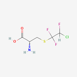 molecular formula C5H7ClF3NO2S B1206727 S-(2-Chloro-1,1,2-trifluoroethyl)cysteine CAS No. 96563-01-8