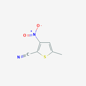 molecular formula C6H4N2O2S B12067310 5-Methyl-3-nitrothiophene-2-carbonitrile 