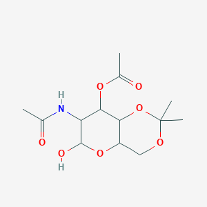 molecular formula C13H21NO7 B12067366 b-D-Glucopyranose,2-(acetylamino)-2-deoxy-4,6-O-(1-methylethylidene)- 