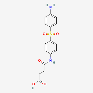 molecular formula C16H16N2O5S B1206739 Succisulfone CAS No. 5934-14-5