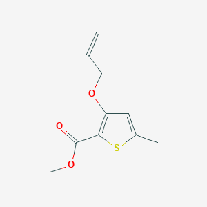molecular formula C10H12O3S B12067400 Methyl 3-(allyloxy)-5-methylthiophene-2-carboxylate 
