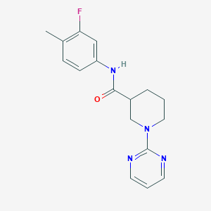 N-(3-fluoro-4-methylphenyl)-1-(2-pyrimidinyl)-3-piperidinecarboxamide