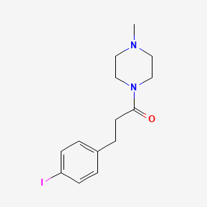 molecular formula C14H19IN2O B12067589 3-(4-Iodophenyl)-1-(4-methylpiperazin-1-yl)-propan-1-one 