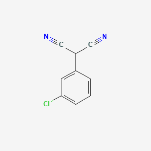 molecular formula C9H5ClN2 B12067601 MALONONITRILE, (m-CHLOROPHENYL)- CAS No. 99726-59-7