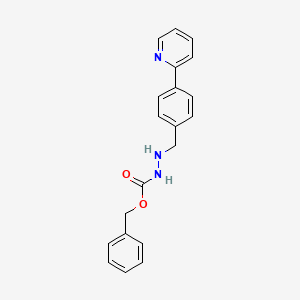 molecular formula C20H19N3O2 B12067608 Benzyl 2-(4-(pyridin-2-yl)benzyl)hydrazinecarboxylate CAS No. 1003888-36-5
