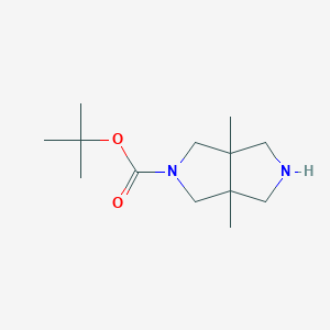 molecular formula C13H24N2O2 B12067668 tert-Butyl 3a,6a-dimethyl-octahydropyrrolo[3,4-c]pyrrole-2-carboxylate 