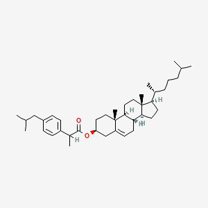 molecular formula C40H62O2 B1206774 Cholesteryl ibuprofen CAS No. 154394-15-7