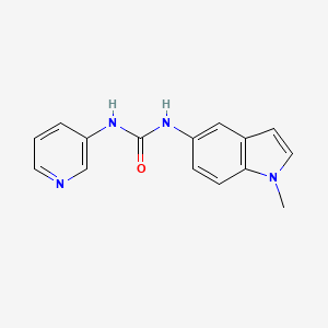 B1206781 N-(1-Methyl-5-indolyl)-N'-(3-pyridyl)urea CAS No. 143797-63-1