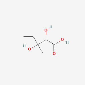 molecular formula C6H12O4 B1206785 2,3-Dihydroxy-3-methylpentanoic acid CAS No. 562-43-6