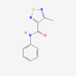molecular formula C10H9N3OSe B1206787 4-Methyl-3-phenylcarbamoyl-1,2,5-selenadiazole CAS No. 84321-36-8