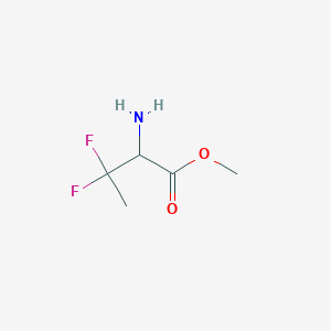 molecular formula C5H9F2NO2 B120679 Methyl 2-amino-3,3-difluorobutanoate CAS No. 140647-77-4