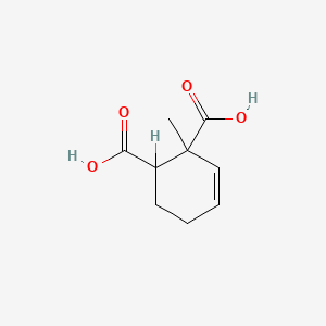 molecular formula C9H12O4 B1206796 Methyltetrahydrophthalic acid CAS No. 27636-35-7