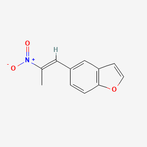molecular formula C11H9NO3 B12067964 5-[(E)-2-nitroprop-1-enyl]-1-benzofuran 