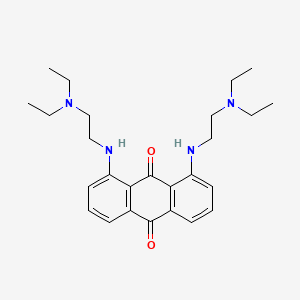 molecular formula C26H36N4O2 B1206797 1,8-Bis((2-(diethylamino)ethyl)amino)anthracene-9,10-dione CAS No. 75312-57-1