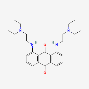 molecular formula C26H36N4O2 B1206797 1,8-Bis(2-diethylaminoethylamino)anthracene-9,10-dione CAS No. 75312-57-1