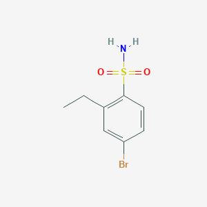 molecular formula C8H10BrNO2S B12068048 4-Bromo-2-ethyl-benzenesulfonamide 