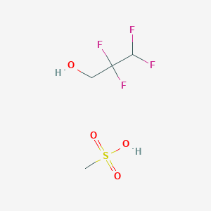 molecular formula C4H8F4O4S B12068085 1-Propanol, 2,2,3,3-tetrafluoro-, methanesulfonate CAS No. 85459-30-9