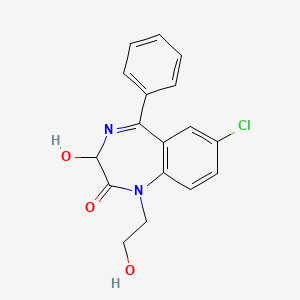 1,3-Dihydro-7-chloro-3-hydroxy-1-(2-hydroxyethyl)-5-phenyl-2H-1,4-benzodiazepin-2-one