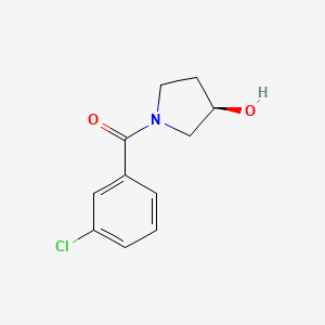 molecular formula C11H12ClNO2 B12068159 (3R)-1-(3-Chlorobenzoyl)pyrrolidin-3-ol 