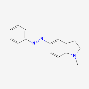 molecular formula C15H15N3 B1206816 N-Methyl-5-phenylazoindoline CAS No. 68963-40-6