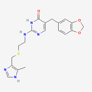molecular formula C19H21N5O3S B1206817 Oxmetidine CAS No. 72830-39-8