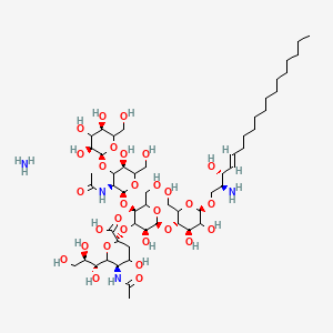 molecular formula C55H100N4O30 B12068180 Lyso-ganglioside GM1, bovine 