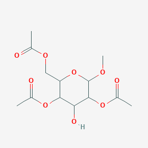 molecular formula C13H20O9 B12068189 Methyl 2,4,6-tri-O-acetyl-b-D-glucopyranoside 