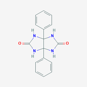 molecular formula C16H14N4O2 B120682 乙内酰脲，3a,6a-二苯基- CAS No. 5157-15-3