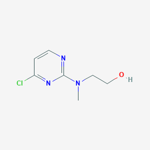 molecular formula C7H10ClN3O B12068220 Ethanol, 2-[(4-chloro-2-pyrimidinyl)methylamino]- CAS No. 771556-85-5