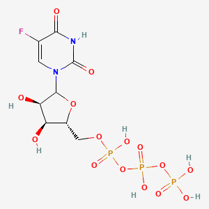 5-Fluoro-4-hydroxy-1-[5-O-(hydroxy{[hydroxy(phosphonooxy)phosphoryl]oxy}phosphoryl)pentofuranosyl]pyrimidin-2(1H)-one