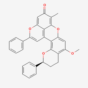 molecular formula C32H24O5 B1206833 Dracorubin CAS No. 6219-63-2